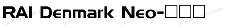 RAI Denmark Neo字体转换